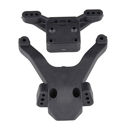 ASSOCIATED B6.3 FT TOP PLATE & BULLSTUD MOUNT CARBON